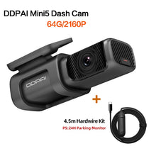 Charger l'image dans la galerie, DDPai Dash Cam Mini5 4K 2160P UHD DVR Car Camera Android 5GHz Wifi Auto Drive Vehicle Video Recroder GPS Tracker Build-in 64GB
