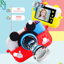 Charger l'image dans la galerie, Children Mini Digital Camera Mic 2.4 Inch IPS Screen 1080P HD Camera Video Selfie Mini SLR Children Toy Camera Birthday Gift