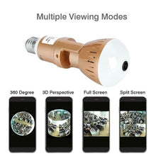 Charger l&#39;image dans la galerie, EVKVO IP Camera Bulb Lamp light Wireless 2MP HD 360 Degrees Panoramic Light Home Cctv Security Video Surveillance Wifi  Camera

