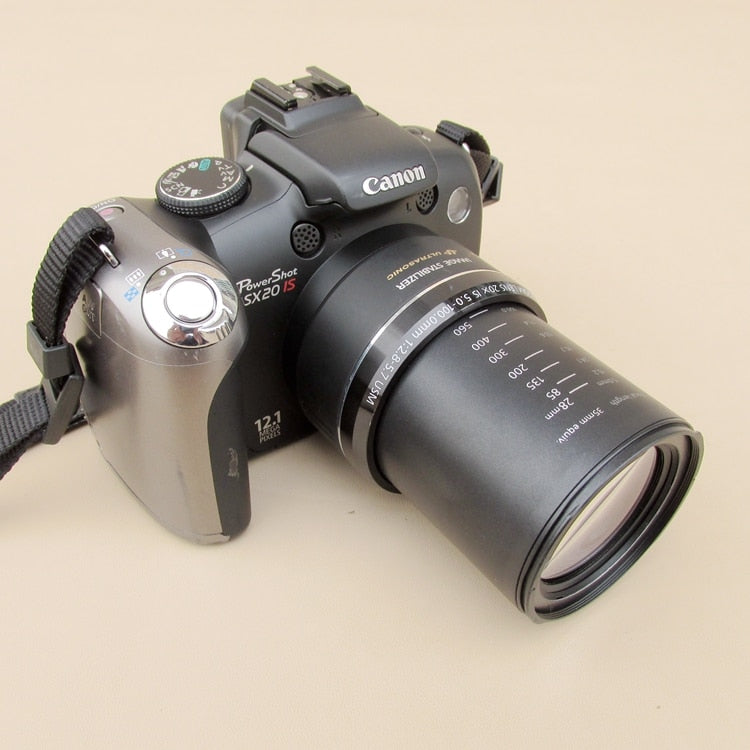 USED Canon PowerShot SX20IS 12.1MP Digital Camera with 20x Wide Angle Optical Image Stabilized Zoom