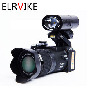 ELRVIKE Camera HD POLO D7200 Digital Camera 33Million Pixel Auto Focus Professional SLR Video Camera 24X Optical Zoom Three Lens