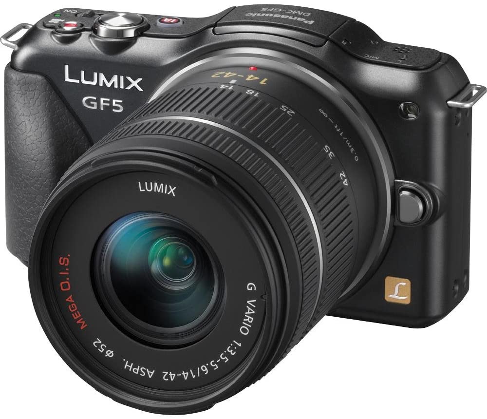 USED Panasonic DMC-GF5 12 MP Mirrorless Digital Camera with 3-Inch Touch Screen and 14-42 Zoom Lens