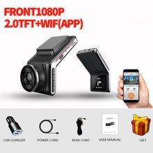 Charger l&#39;image dans la galerie, Sameuo U2000 WIFI dash cam 2k front and rear 1080p 2 camera Lens CAR dvr smart car dvrs Auto Night Vision 24H Parking Monitor
