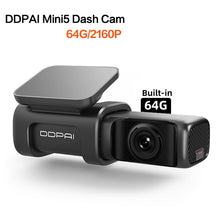 Charger l&#39;image dans la galerie, DDPai Dash Cam Mini5 4K 2160P UHD DVR Car Camera Android 5GHz Wifi Auto Drive Vehicle Video Recroder GPS Tracker Build-in 64GB
