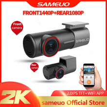 Charger l&#39;image dans la galerie, SAMEUO U700 Mini Hidden FHD 1080P Car Dash Cam Front Rear Camera DVR Detector with WiFi FHD Video Recorder 24H Parking Monitor
