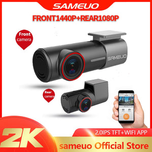 SAMEUO U700 Mini Hidden FHD 1080P Car Dash Cam Front Rear Camera DVR Detector with WiFi FHD Video Recorder 24H Parking Monitor